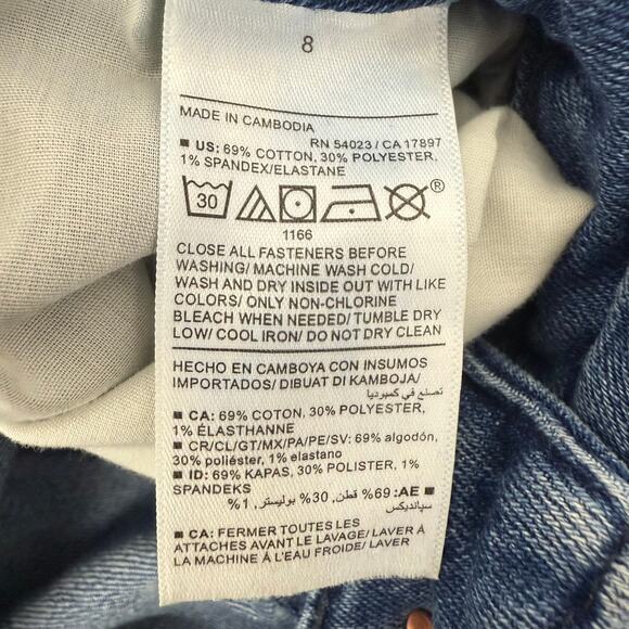 Old Navy Womens High-Rise Wow Flare Stretch Pockets Casual Medium Blue Jeans 8 - Picture 10 of 10